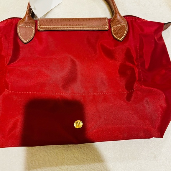 BNWT Longchap medium size bag color cranberry BN - Picture 11 of 15